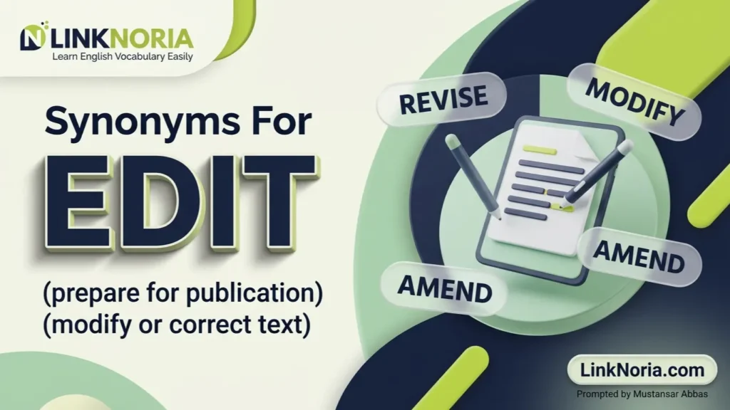 Synonyms for Edit