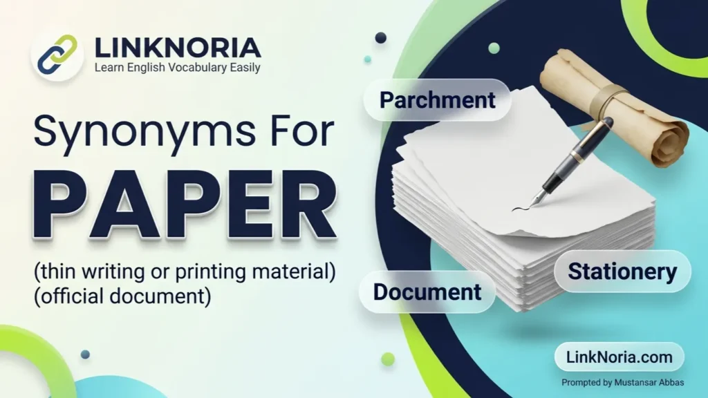 synonyms for paper