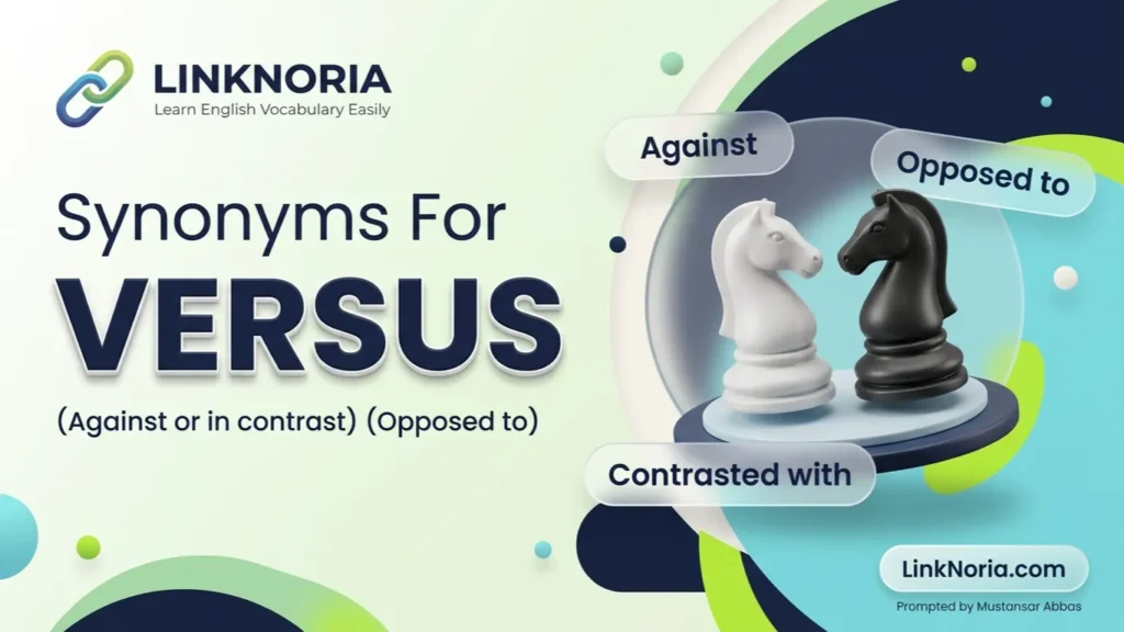 Synonyms for versus